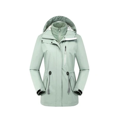 Veste de randonnée jaune pour femme